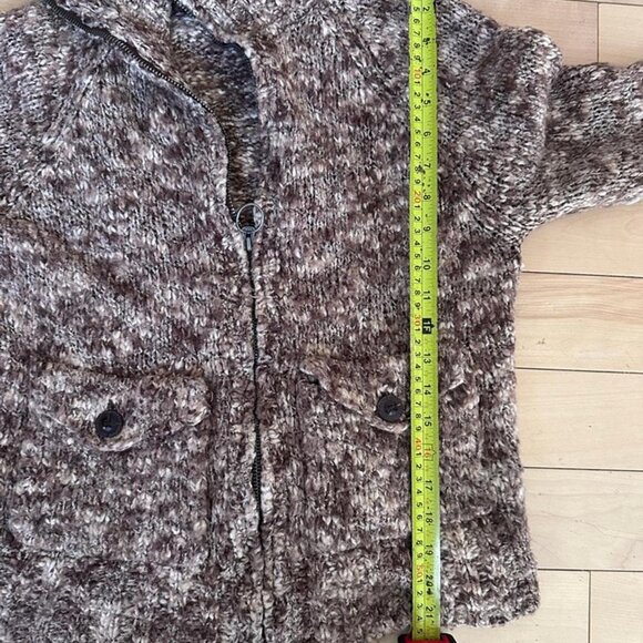 Jacob Connexion vintage zip-up knit jacket – cozy textured acrylic blend Y2K - Picture 4 of 6